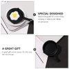 Sewroro 10pcs Miniature Pans Doll House Kitchen Small Frying Pan Miniature Skillet Simulation Cooking Pan Models Mini House Accessories Decoration