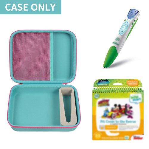 GWCASE Case Compatible with Leapfrog for LeapStart Go System and for Leapfrog for LeapStart 3D/ for Pre-Kindergarten Activity Book of Level 1 2 6. Storage Carrying Holder Fits for USB Cable-Green