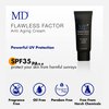 MD Flawless Factor BB Cream Skin Brightening, Glow & Anti-aging | Anti Wrinkle Cream, Tinted Moisturizer with Sun Protection | Rated SPF 35 | Suitable For All Skin Types - 1.76 Fl Oz