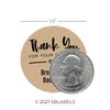 Thank You for Your Business Personalized Kraft Heart Stickers / 500 Local Small Business Labels / 1.5" Custom Boutique Stickers/Made in The USA