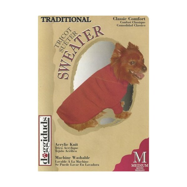 Vo-Toys Doggie Duds Traditional Sweater Red, X-Small