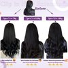 LaaVoo Clip in Hair Extensions Human Hair Light Brown Balayage Blonde Clip in Hair Extensions Real Human Hair Ombre Real Hair Extensions Clip in Human Hair 18 Inch 5pcs/80g