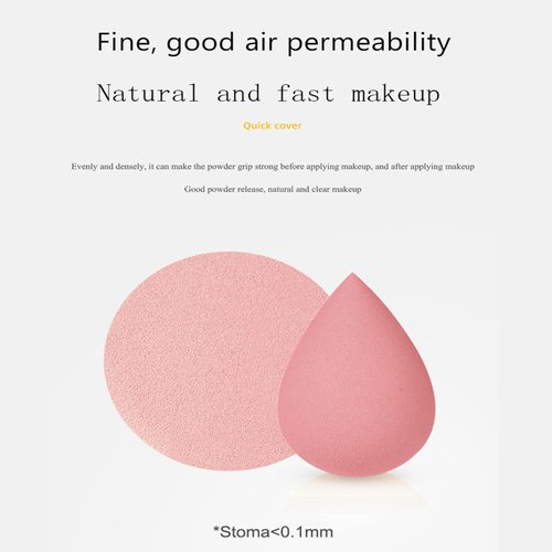 7 Pcs Multi-color Makeup Sponge Set, Foundation Blending Beauty Blender, Flawless for Liquid Creams and Powders