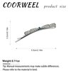 COORWEEL 2 Pcs Bow Tiny Barrettes Hair Clips for Women Elegant Rhinestone Bow Side Hair Barrettes Black Silver Hair Accessories
