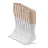 No nonsense Women's Cushion Crew Socks, 8 Pair Pack, White
