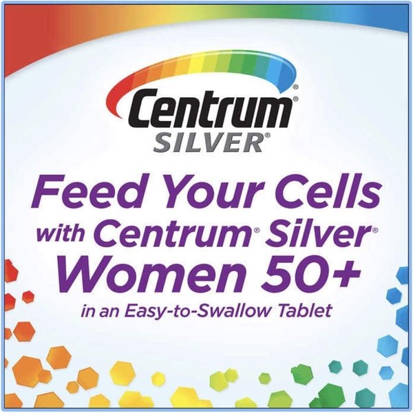 Centrum Silver Women 50+ Multivitamin, 8 Months Supply, 275 Tablets + Exclusive Vitamin Guide Free Book (2 Items) NOT Cannot Sold Separately Free Book Include