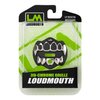 Loudmouth Football Mouth Guard - 3D Chrome Grillz Football Mouthpiece, Fits Adult & Youth, Mouth Guard Football Accessories (3D Grillz - Chrome Black/Silver)