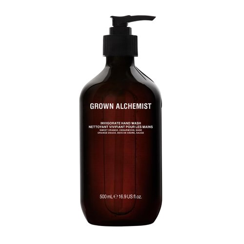 Grown Alchemist Invigorate Hand Wash. Sweet Orange, Cedarwood, Sage. Hydrates and Cleanses Skin (500mL)