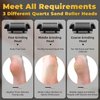 7d24hcare Electric Callus Remover for Feet, 16 Pack Rechargeable Pedicure Kit, Waterproof Foot Scrubber Tool with 3-Roller Head & 2-Speed for Cracked Heels & Dead Skin