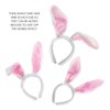 Skeleteen Bunny Rabbit Costume Set - White and Pink Ears, Bow Tie and Tail Accessories Kit for Kids of All Ages