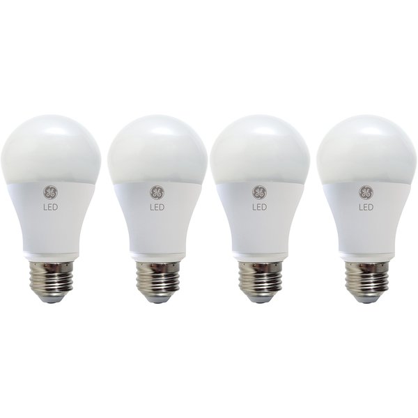 GE Lighting 67615 LED A19 Light Bulb with Medium Base, 10.5-Watt, Soft White, 4-Pack, 4 Count (Pack of 1)