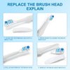 Sensitive Replacement Electric Replacement Toothbrush Heads (4 Count) Dual Clean Rotating Sets Compatible with Braun Oral B Cross Action Power