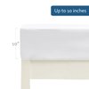 Cot Sheets 31" x 75"(2 Pack), Cot Fitted Sheet Ultra Soft and Breathable Snug Fit for Narrow Twin Mattress/Camp Bunk Beds/RVs Bunk/Guest Beds/Army Cots/Trifold Mattress Grey and White, Sheet Only