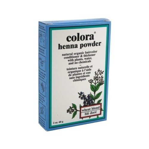 Colora Henna Powder Hair Color Wheat Blonde 2 Ounce (59ml) (6 Pack)