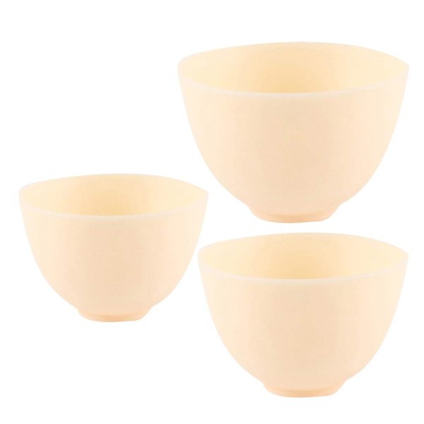 Healeved DIY Kits Face Application Bowl Diy Cosmetic Tool silicone mixing bowl, 3Pcs Facial Mixing Bowls DIY Face Silicone Bowls for Home SPA Silicone Mixing Bowl Cosmetic Bowl Face Mask Bowl
