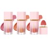 Vtrem Liquid Blush Stick for Eyes Lips Cheeks Face 3-in-1 Makeup Face Blush 3 Colors Matte Makeup Wand Contouring Natural 15ml Waterproof Sweatproof Blusher Sticks with Cushion Applicator