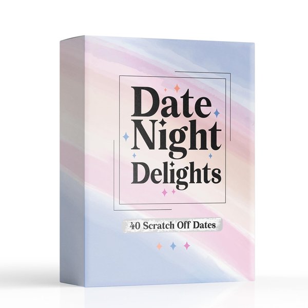 NewEleven Couple Gifts, 40 Scratch Off Date Night Ideas Set, Gifts for Boyfriend, Girlfriend - Couple Games, for Men, Women - Wedding Gifts for Couples 2024 - Scratch Off Card Game