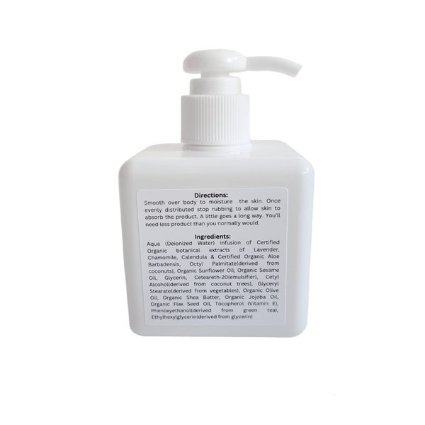 Forget Me Not Blossom Organic Body Crème (8 oz Bottle)