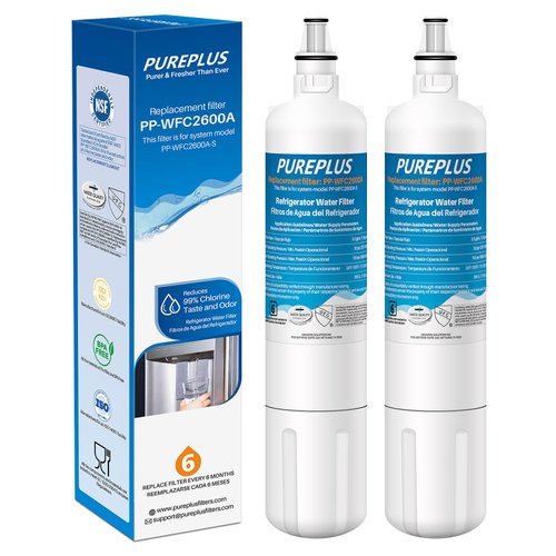 PUREPLUS 4204490 Replacement For Sub-Zero 4204490, 4290510 Refrigerator Water Filter, Replacement For InSinkErator F-1000,F-2000,F-3000 and AquaPure AP Easy C-Complete, F-1000S, F-2000S, F-3000S,2Pack