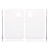 ONLYKXY 2 Pieces Makeup Palette and Spatula, Acrylic Cosmetic Palette, Nail Art Eye Shadow Lipsticks Mixing Makeup Tools