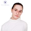 VisionGlobal Blue Light Blocking Glasses for Women/Men, Anti Eyestrain, Stylish Oval Frame, Anti Glare (Clear Pink, 3.75 Magnification)