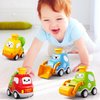 JUKUDAHU Press Engineering Car Toy for Tollders Age 1 2 3 4 5 6 Years Old - Toy Figure Car, Construction Cars Toys Small, Push Go Friction Car for 6 9 12 18 Months, Toddler Gift for Infant Toddlers