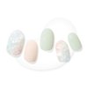 Dashing Diva Glaze Nail Strips - Emerald Marble | Works with Any LED Nail Lamp | Long Lasting, Chip Resistant, Semicured Gel Nail Strips | Contains 34 Salon Quality Nail Wraps, 2 Prep Pad, 1 Nail File