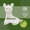 TRIXIE Be Eco Elenor The Donkey Plush and Crinkle Dog Toy for All Dogs, 16" No Stuffing with Squeaker Toy, 94% Recycle Material