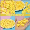 TOYANDONA 100 Pcs Miniature Kitchen Food Cheese, Artificial Cheese Models Simulation Triangle Cheesecake Food Figurines Mini Food DIY Decor Ornament for Dollhouse Decoration