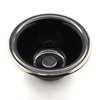 Edwin Jagger RN116 Porcelain Shaving Bowl for Men for Shaving Soap or Shaving Cream (Black)