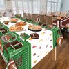 Football Party Decorations - Football Party Supplies Including 164Pcs Football Plates, Party Napkins, Football Tablecloth for Kids Fans Tailgate Gameday Football Birthday Party, Serve 40 Guests