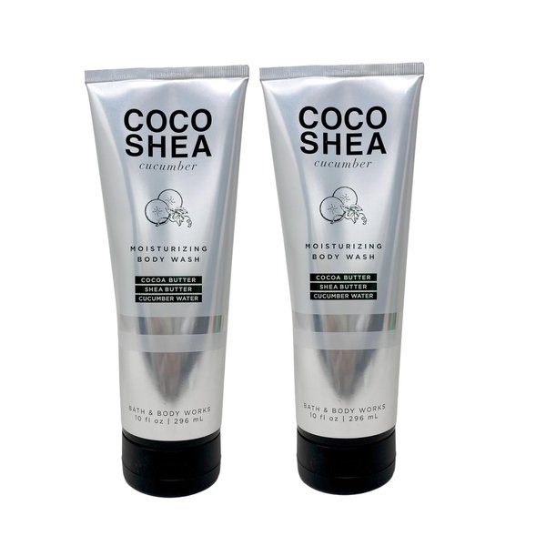 Generic Bath and Body Work Coco Shea Cucumber - Pack of Two - Moisturizing Body Wash