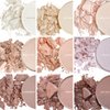 Honeybee Gardens Pressed Powder Eye Shadow Single Refill, Resilient, Matte Dark Plum Mauve, Long-Wearing, Creaseproof Mineral Color With Botanicals, 1.2g