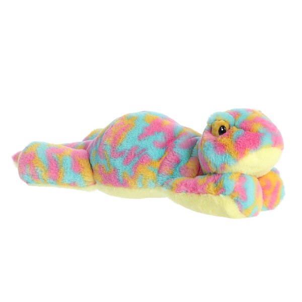 Aurora® Laid-Back Snoozles™ Gecko Stuffed Animal - Cuddly Comfort - Imaginative Playtime - Blue 19 Inches