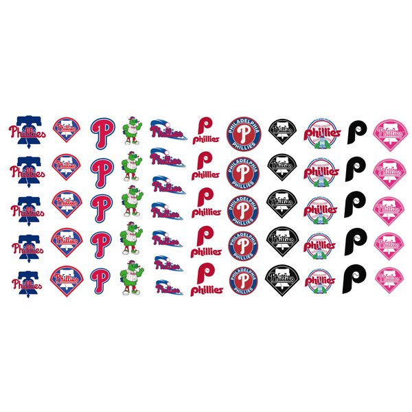Sports Team for Philadelphia ,PA Baseball Waterslide Nail Art Decals - Salon Quality!