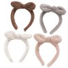 KESYOO Ear Hair Band SPA Facial Headband for Washing Face Makeup Terry Cloth Headbands Elastic Head Wrap Gift for Women Girls 5Pcs