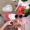 Resholder 1500 Pcs Valentine's Day Crafts with 300 Heart Doilies 600 Foam Heart Stickers with Wiggle Eyes Ice Cream Sticks for Valentine's Day DIY Decor School Classroom Home Activities Supplies