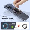 Magnetic Phone Ring Grip for MagSafe pop Socket,【360° Fidget Spinners】 Phone Holder Mag-Safe Accessories with for iPhone 16/15/14/13/12 Series/Samsung/Google,Pop Socket for iPhone(Purple carbon fiber)