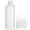 Root Comb Applicator Bottle, 160ml Hair Dye Bottle with Graduated Scale, Profssional Brush Applicator Comb Hairdressing Coloring Styling Tool (White)