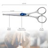 Hair Cutting Scissors Safety Rounded Tips Kids Professional - 6.5” Haircutting Scissor Beard Scissors with Comb, Salon Hair Shears Home Use for Baby,Children,Men,Women,Pet