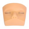 HURRISE Makeup Mannequin Head with 3 Layer Lashes, Soft Silicone Training Mannequin Face, and Wide Use Lash Extension Practice, Lash Extension Practice (Yellow Skin)