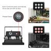 Univivi Infrared Illuminator, 850nm 6 LEDs 90 Degree Wide Angle IR Illuminator for Night Vision, Waterproof LED Infrared Light for CCTV Security Camera, with Power Adapter, Black