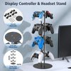 Kytok Controller Stand 4 Tiers with Cable Organizer for Desk, Universal Controller Display Stand Compatible with Xbox PS5 PS4 Nintendo Switch, Headset Holder & Desk Mounts for 8 Packs Controller