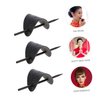 Mikinona 3pcs Leather Hairpin Hair Barrette with Stick Leather Hair Slide Stick Hair Sticks for Buns Metal Holder Hair Pieces for Women Head Pieces for Woman Leather Barrette with Stick Pu