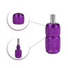 ATOMUS 25mm Tattoo Grips Tubes Self-lock Aluminum Alloy Tattoo Gun Grip Auto Self Locking Handle for Tattoo Machine Supply Body Art Tattoo Machine Parts Grips (Purple)