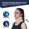 Wonder care Soft Cervical Collar Adjustable Collar Neck Support Brace Neck Support Soft Neck Collar Neck Brace for Neck Pain and Support for Women & Men-Medium