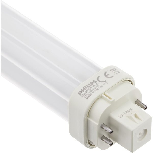 Philips Lighting 383331 PL-C Linear Compact Fluorescent Lamp 18 Watt 4-Pin G24q-2 Base 1200 Lumens 82 CRI 4100K Cool White Alto
