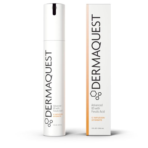 DermaQuest Advanced Vitamin B5 & Vitamin C Serum - Hyaluronic Acid & Ferulic Acid for Dry Skin - Anti Aging Serum for Women & Men - Skin Firming & Hydrating for All Skin Types (1 fl oz)