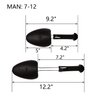 WAJJ 2 Pairs Plastic Shoe Tree Stretcher Shaper for Men Adjustable Length Shoes Holder Shaper Support(Black Men)