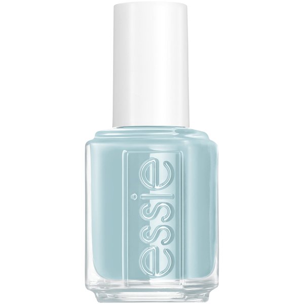 essie nail polish, limited edition spring 2022 collection, pastel blue nail color with a cream finish, 8-free vegan formula, flight of fantasy, 0.46 fl oz